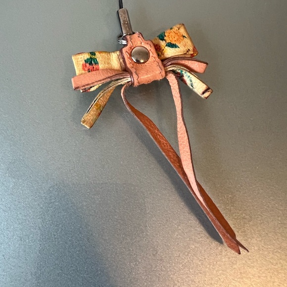 Authentic Salvatore Ferragamo Leather Cell Phone Charm - Picture 3 of 3